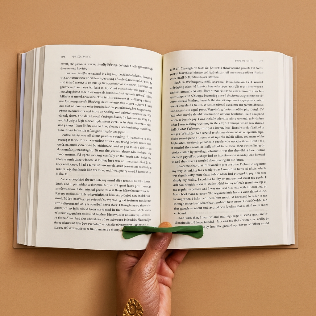 Mão segurando _BECOMING_ de Michelle Obama